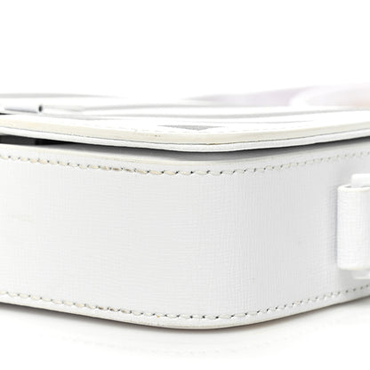 Off-White Calfskin Diag Flap Bag White Black 7 of 15