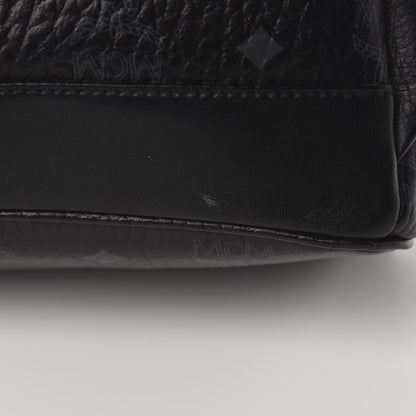 MCM Visetos Studded Colorblock Medium Stark Brock Backpack Black 12 of 13