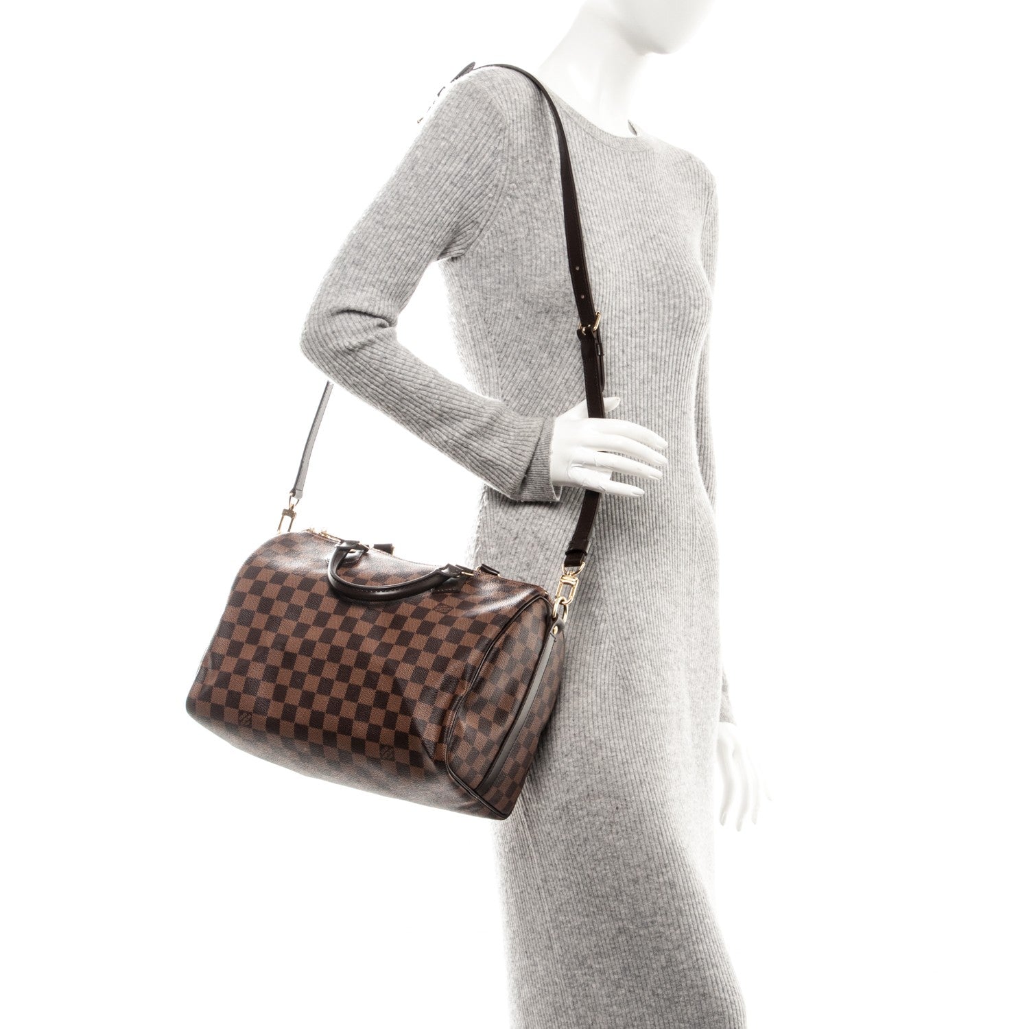 Louis Vuitton Damier Ebene Speedy Bandouliere 30 2 of 7