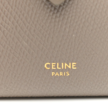 Celine Grained Calfskin Medium Multifunction Strap Wallet Pebble 6 of 8