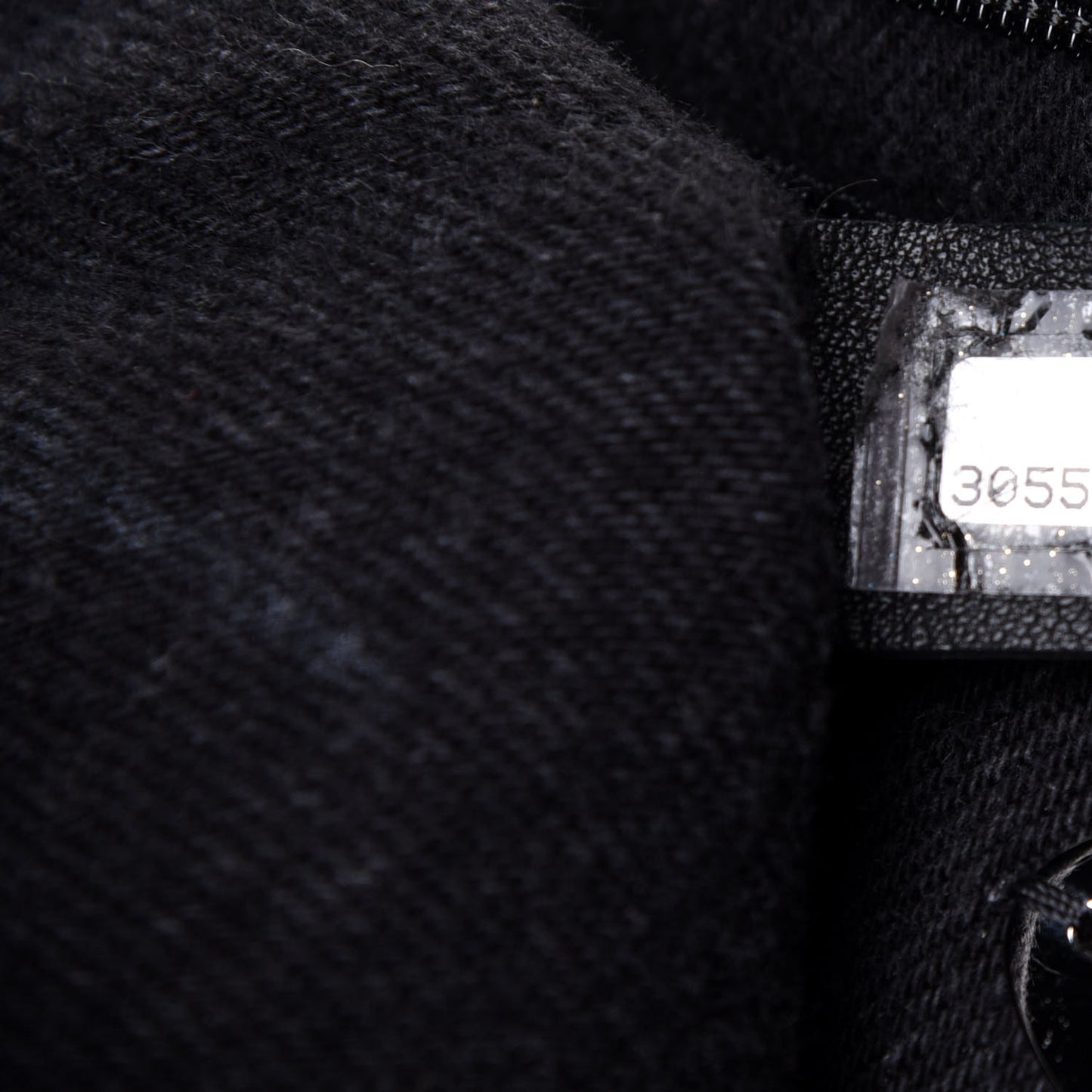 Denim Quilted CC Print Medium Single Flap Black