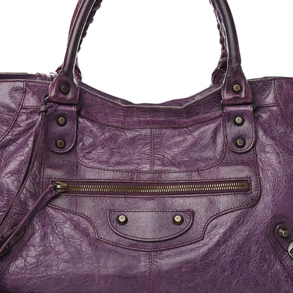 Balenciaga Agneau Classic Hardware Part Time Raisin 10 of 15