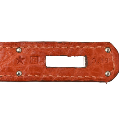 Hermes Matte Alligator Birkin 40 Orange 7 of 10