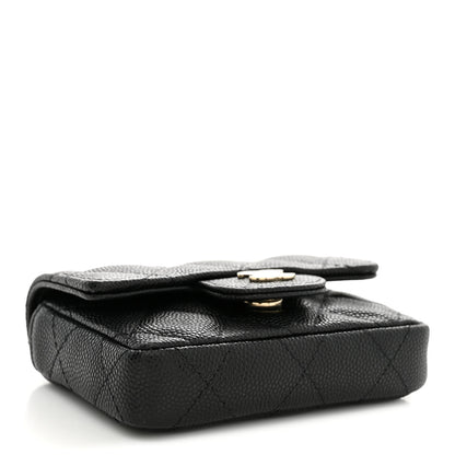 Chanel Caviar Quilted Mini Chain Belt Bag Black 4 of 11