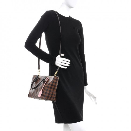 Louis Vuitton Damier Ebene Caissa Tote PM Rose Ballerine 2 of 8