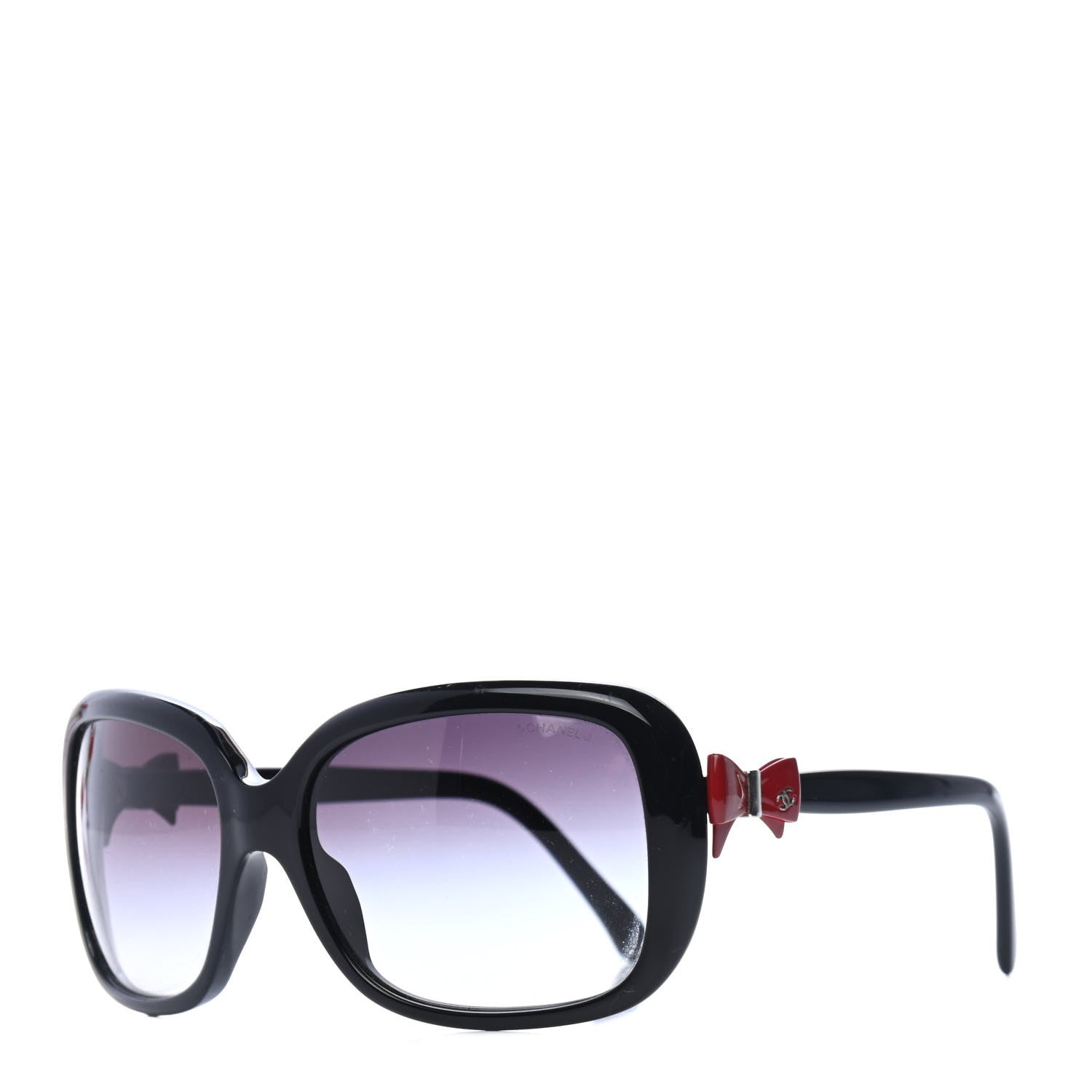 Chanel Acetate CC Bow Sunglasses 5171 Black Red 1 of 4