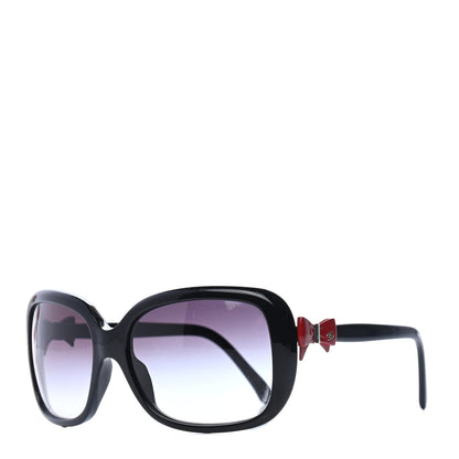 Chanel Acetate CC Bow Sunglasses 5171 Black Red 1 of 4