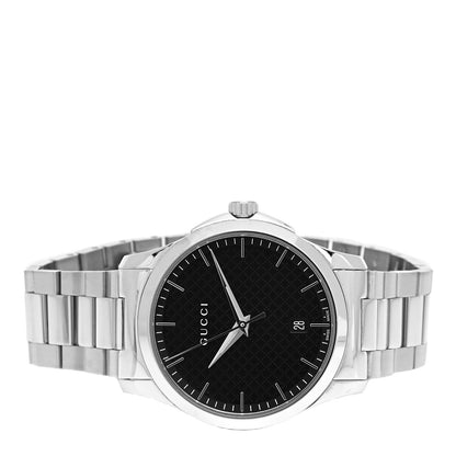 Gucci Stainless Steel 38mm G-Timeless Diamante Quartz Watch Black 2 of 5