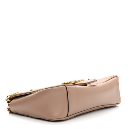 Gucci Calfskin Matelasse Studded Mini Pearly GG Marmont Shoulder Bag Porcelain Rose 4 of 11