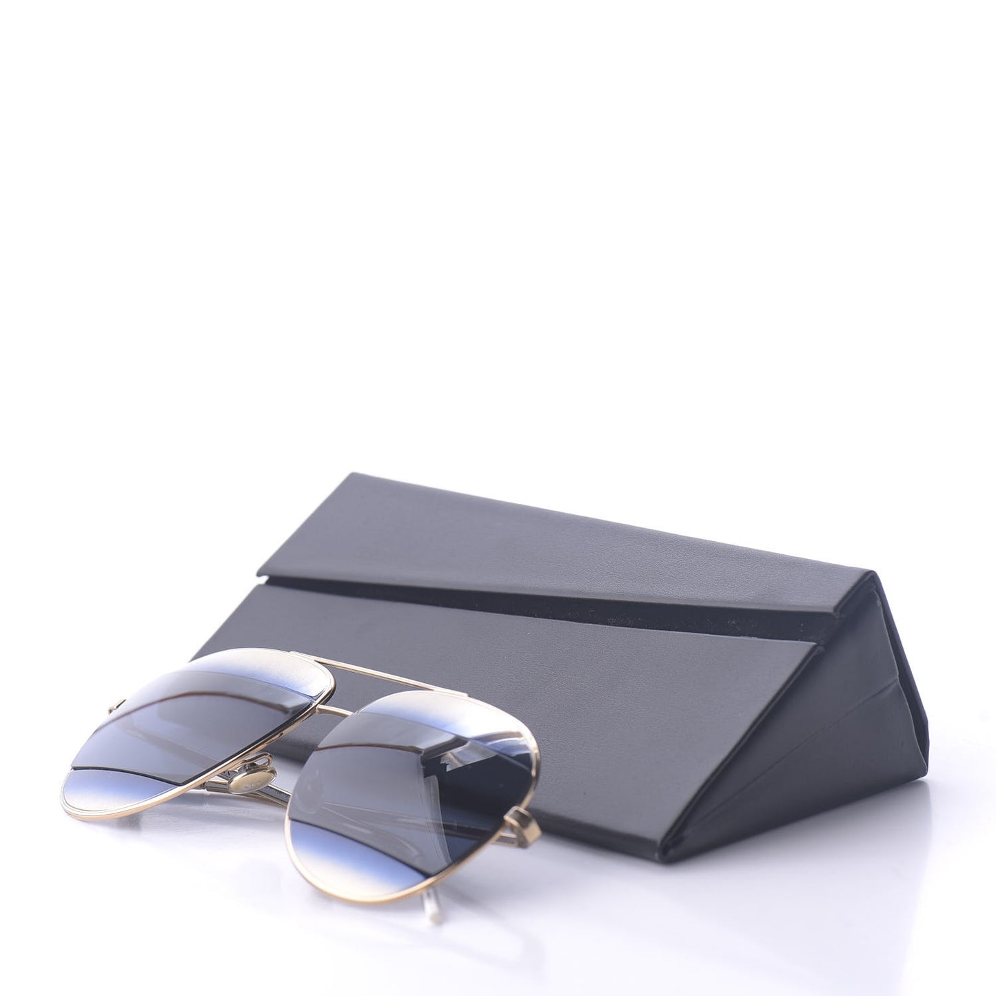 Split 1 Aviator Sunglasses Silver Blue