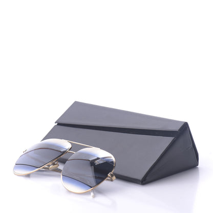 Christian Dior Split 1 Aviator Sunglasses Silver Blue 11 of 11