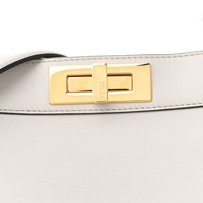 Fendi Vitello Seta Shiny Nappa Medium Peekaboo I SEE U Satchel  Ghiaia Light Rose 11 of 14