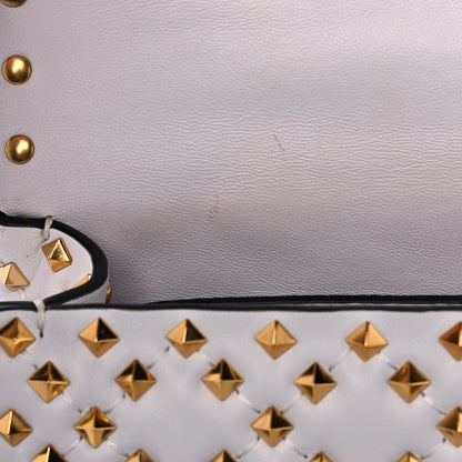 Valentino Garavani Lambskin Medium Rockstud Extreme Spike Shoulder Bag Light Ivory 9 of 9