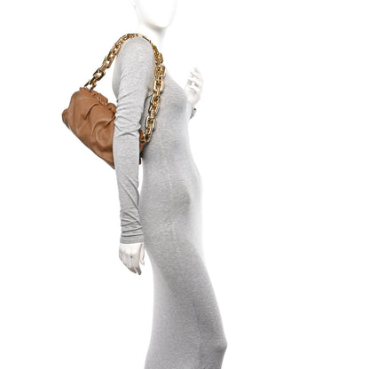 Bottega Veneta Calfskin The Pouch Chain Cammello 2 of 11