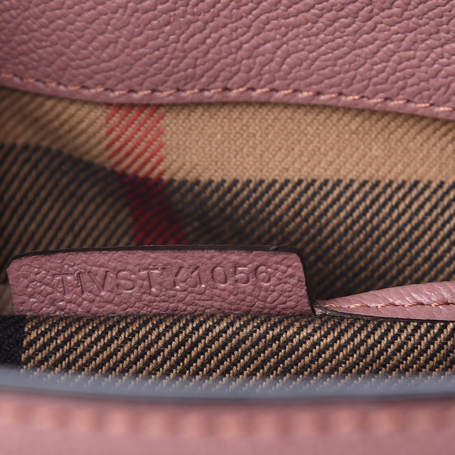 Burberry Soft Grain Calfskin Small Buckle Tote Dusty Pink 10 of 10