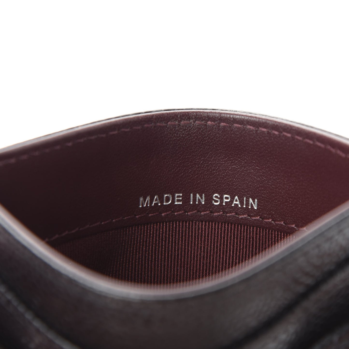 Caviar Quilted Card Holder Black