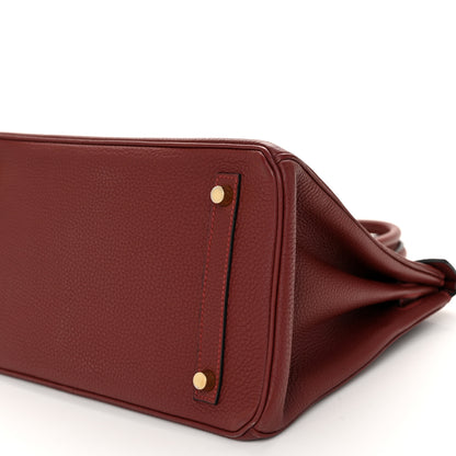 Hermes Togo Birkin 30 Rouge H 10 of 13