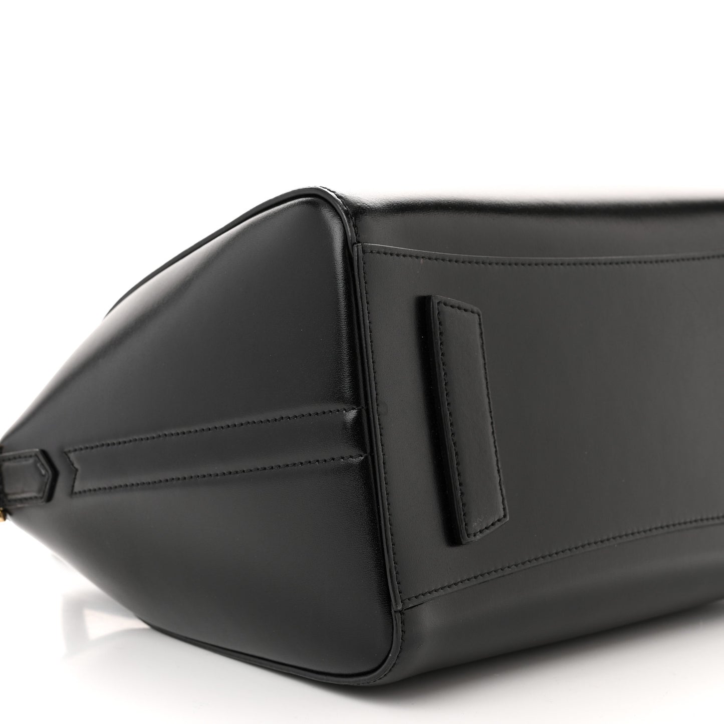 Shiny Lord Calfskin Small Antigona Black