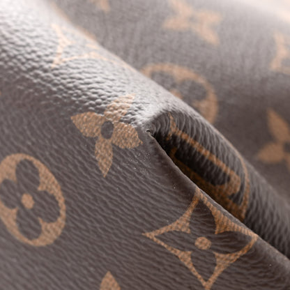 Louis Vuitton Monogram Flower Zipped Tote MM Black 10 of 16