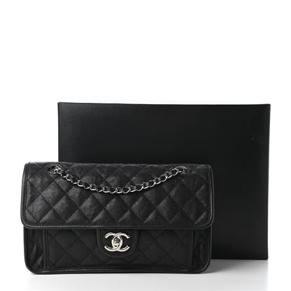 Chanel Caviar Quilted Medium French Riviera Flap Black 11 of 11