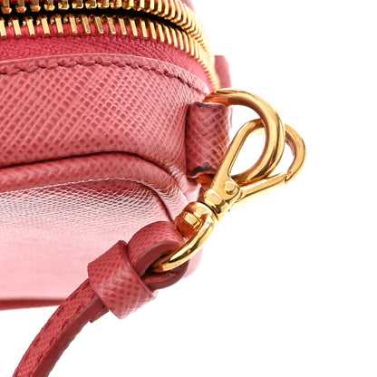 Prada Saffiano Mini Camera Crossbody Peonia 9 of 9
