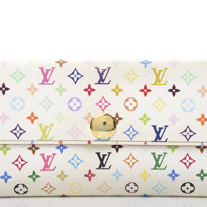 Louis Vuitton Monogram Multicolor Sarah Wallet White 15 of 15