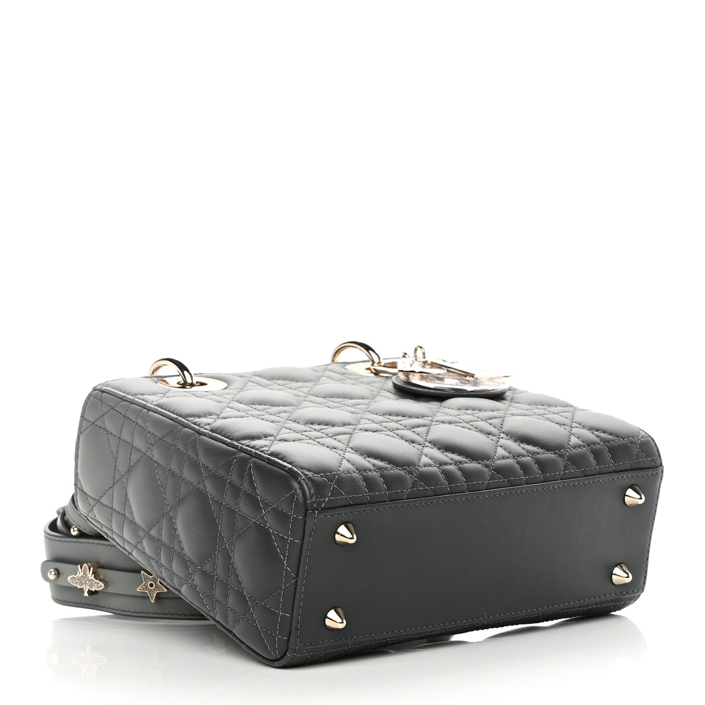 Lambskin Cannage Gradient Small My ABCDior Lady Dior Grey