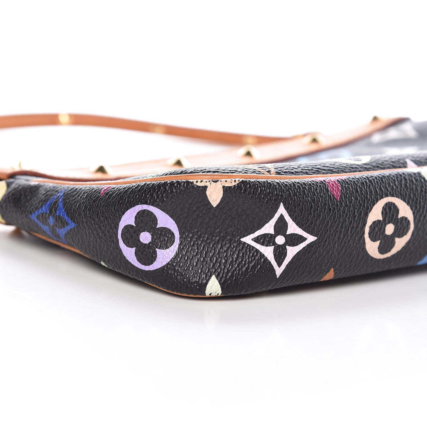 Louis Vuitton Monogram Multicolor Pochette Accessories Black 9 of 10