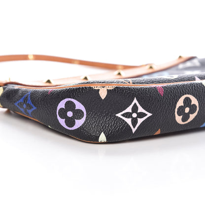Louis Vuitton Monogram Multicolor Pochette Accessories Black 9 of 10