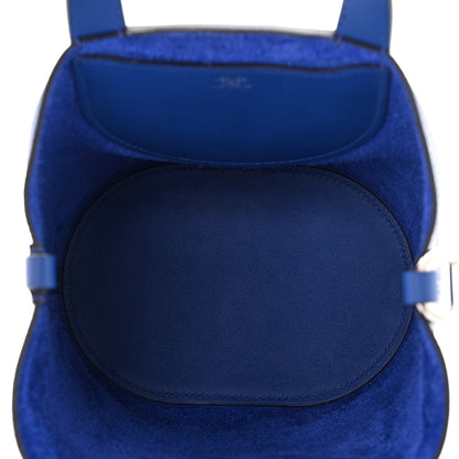 Hermes Taurillon Clemence Swift In-The-Loop 18 Bag Bleu Royal 5 of 11