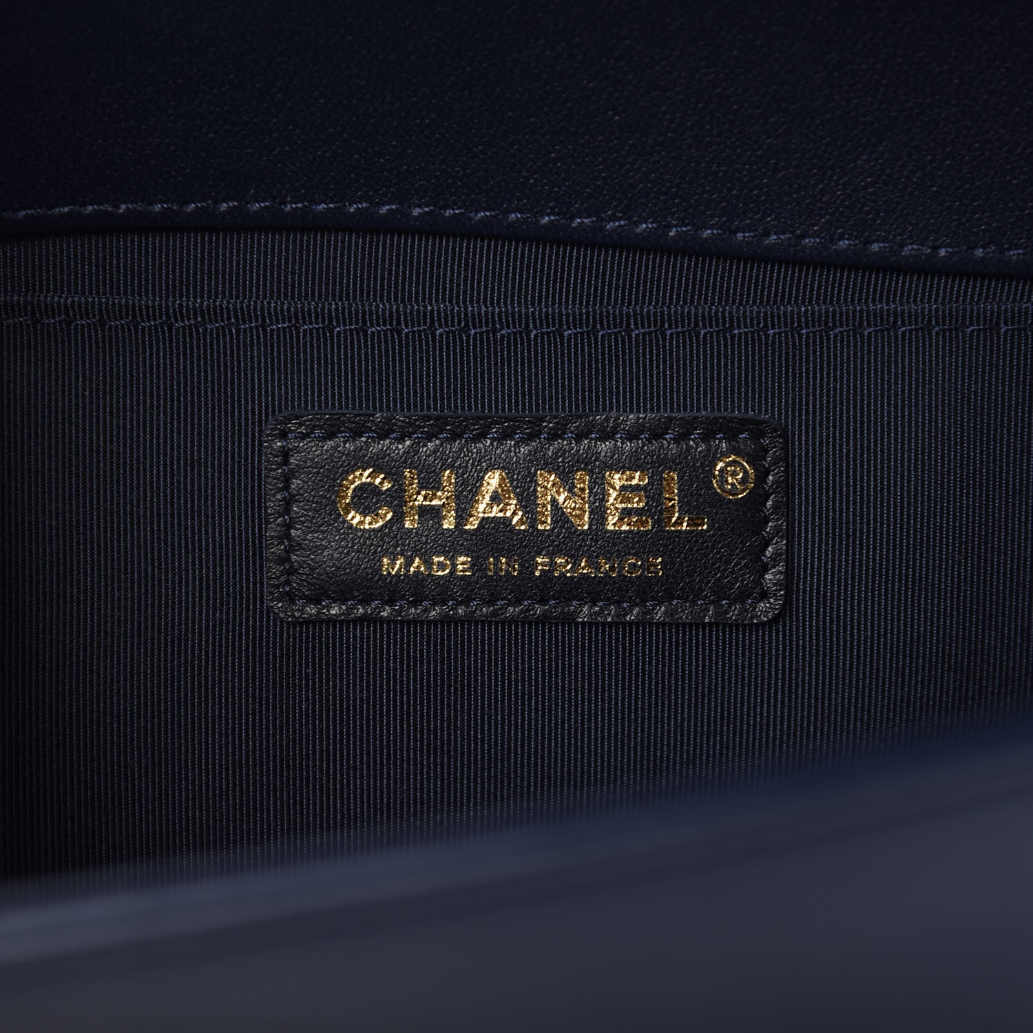 Chanel Lambskin Quilted Medium Boy Flap Deep Blue 6 of 10