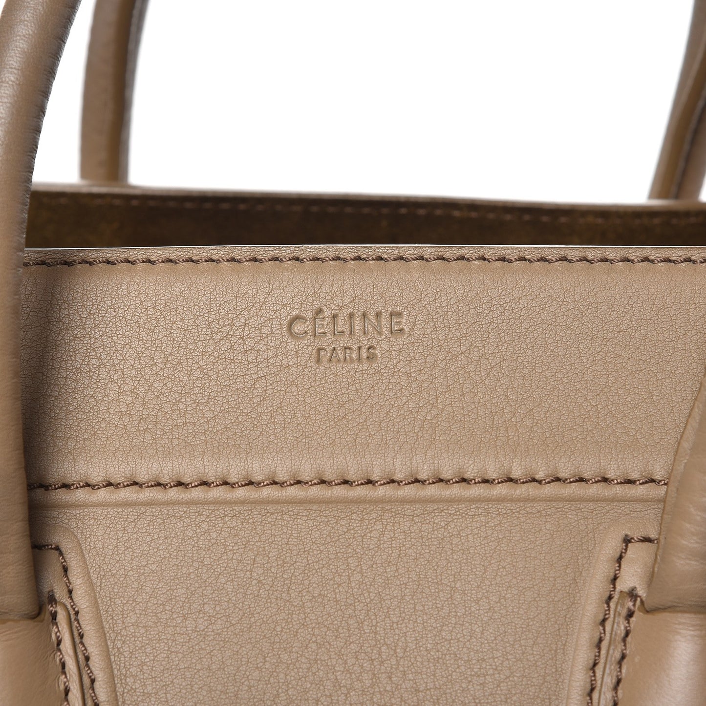 Supple Calfskin Medium Phantom Luggage Taupe