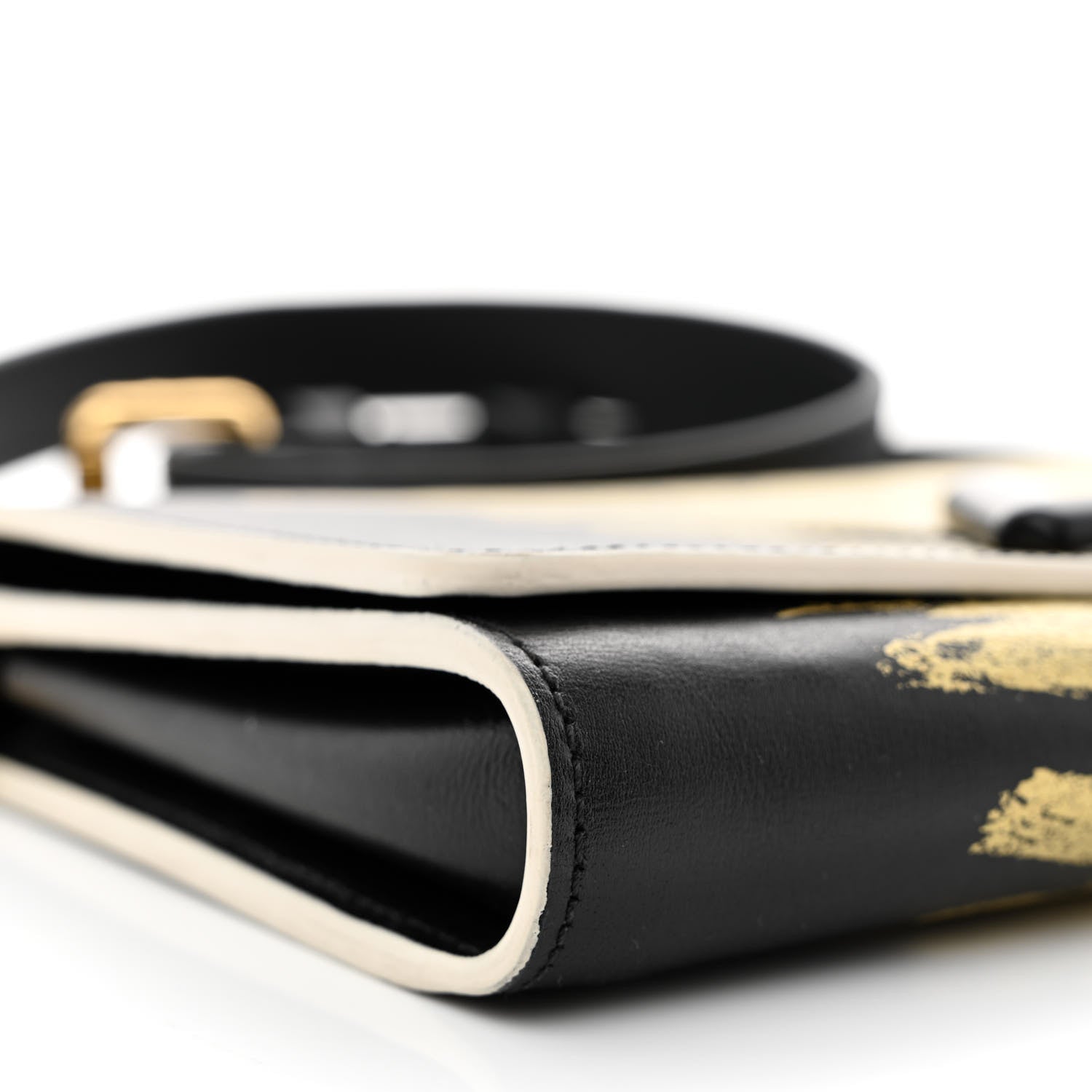 Louis Vuitton Calfskin Twist Chain Wallet Light Gold 8 of 9