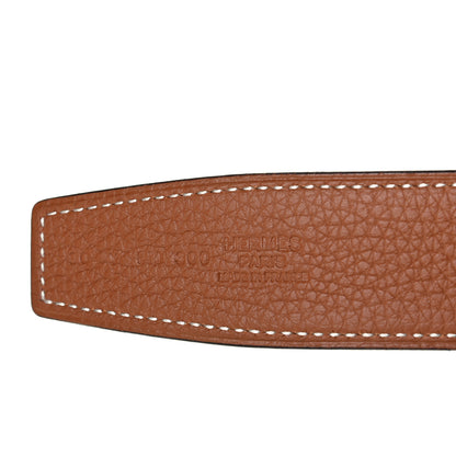 Hermes Box Togo 32mm H Belt 80 Black Gold 4 of 5