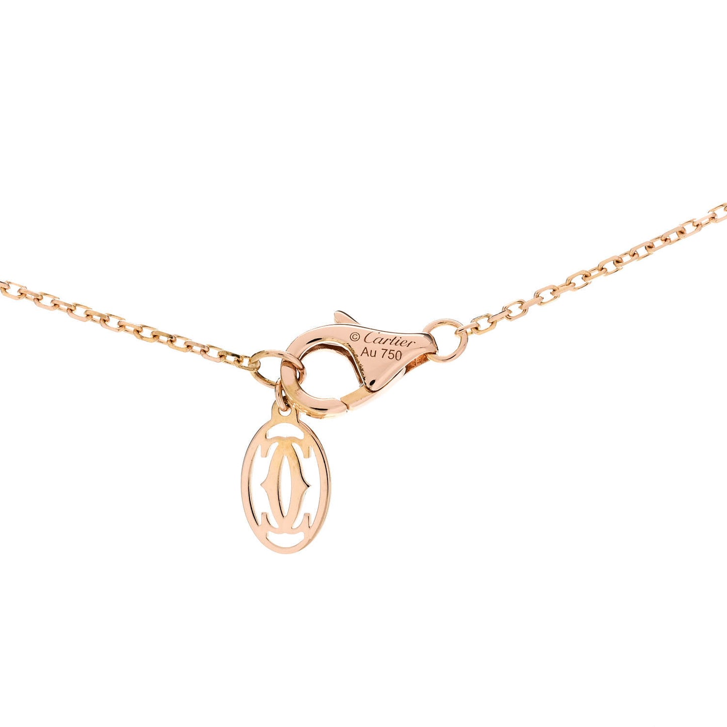 18K Pink Gold Diamond XS D'Amour Pendant Necklace