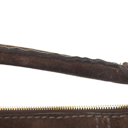 Prada Scamosciato Suede Hobo Brown 13 of 15
