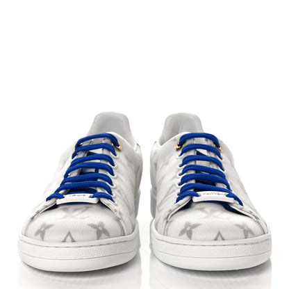 Louis Vuitton Technical Fabric Calfskin Monogram Frontrow Sneakers 35.5 Blue 2 of 8