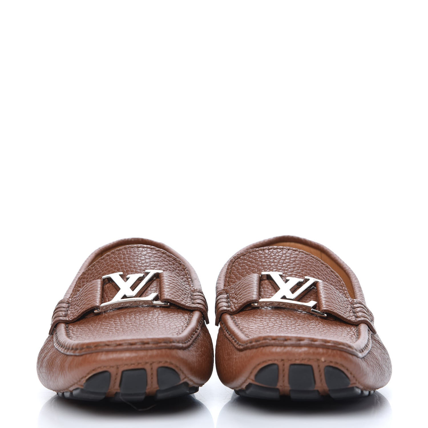 Louis Vuitton Calfskin Monte Carlo Moccasin Loafers 9 Cognac 2 of 10