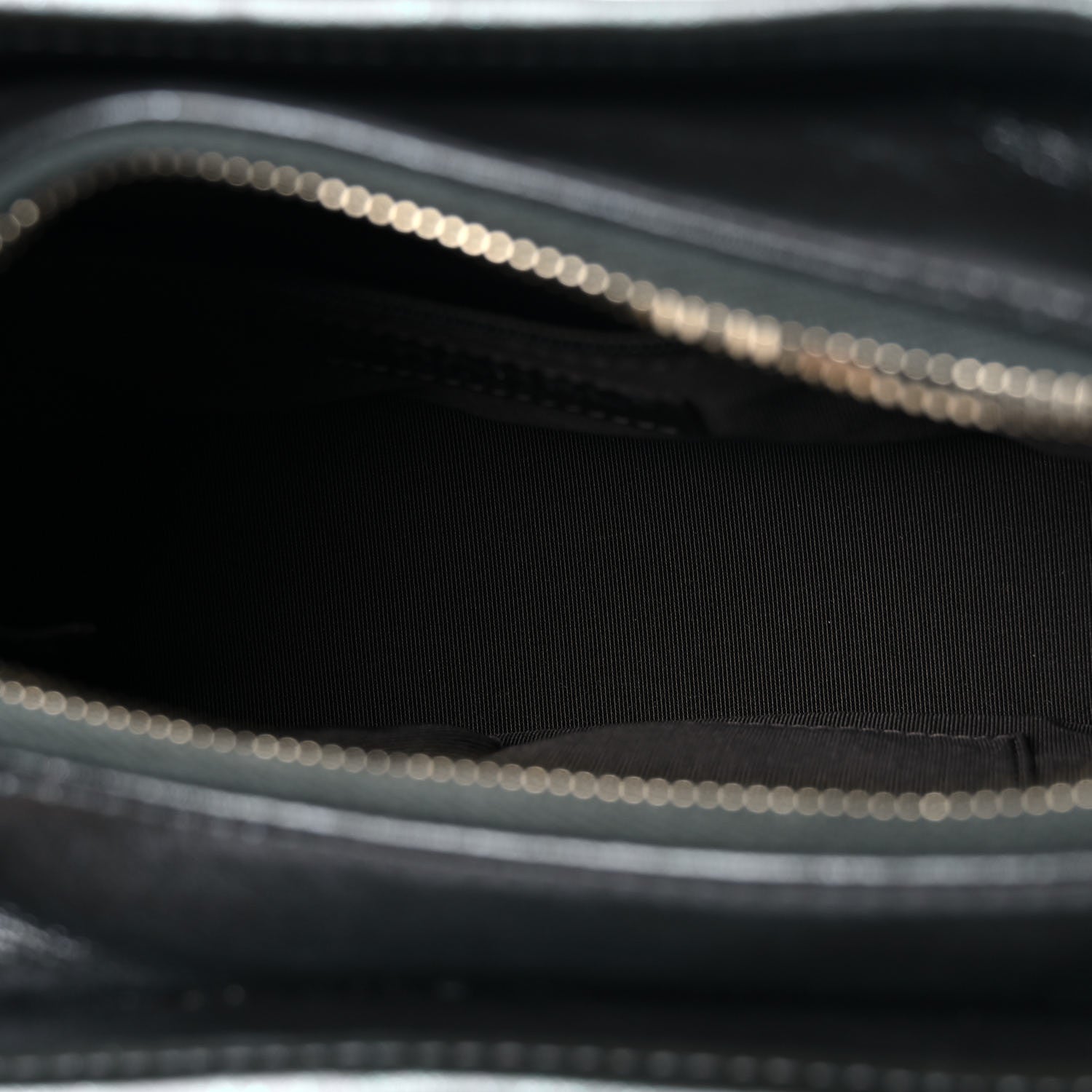 Chanel Metallic Aged Calfskin Chevron Quilted Small Gabrielle Hobo Dark Grey 5 of 9