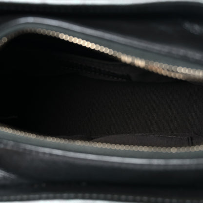 Chanel Metallic Aged Calfskin Chevron Quilted Small Gabrielle Hobo Dark Grey 5 of 9