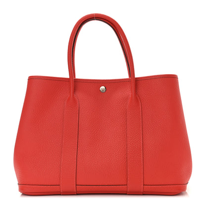 Hermes Vache Country Garden Party 36 MM Rouge Pivoine 1 of 11