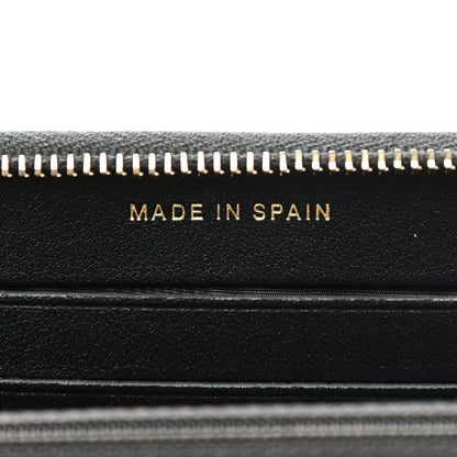 Chanel Iridescent Caviar Quilted Medium Zip Around Wallet Black 7 of 9