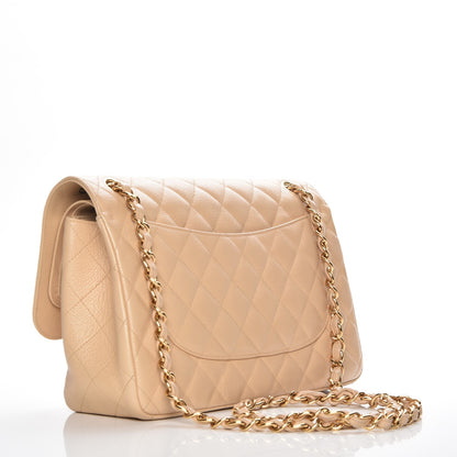 Chanel Caviar Quilted Jumbo Double Flap Beige Clair 3 of 8