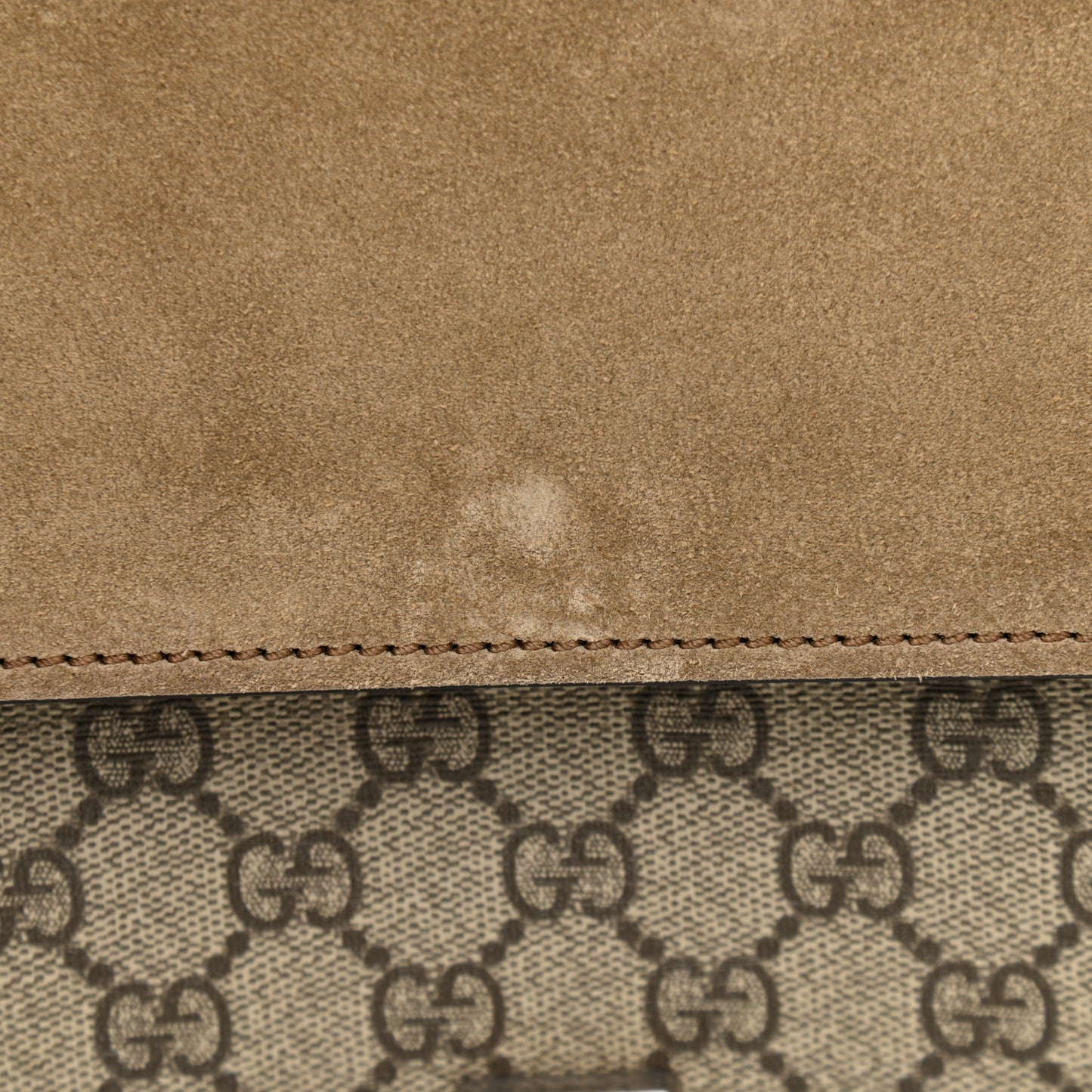 GG Supreme Monogram Medium Dionysus Shoulder Bag Taupe