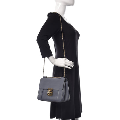 Chloe Goatskin Medium Elsie Shoulder Bag Street Blue 2 of 9
