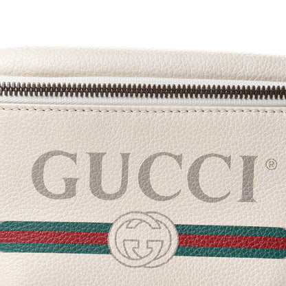 Gucci Grained Calfskin Small Logo Belt Bag White 10 of 11
