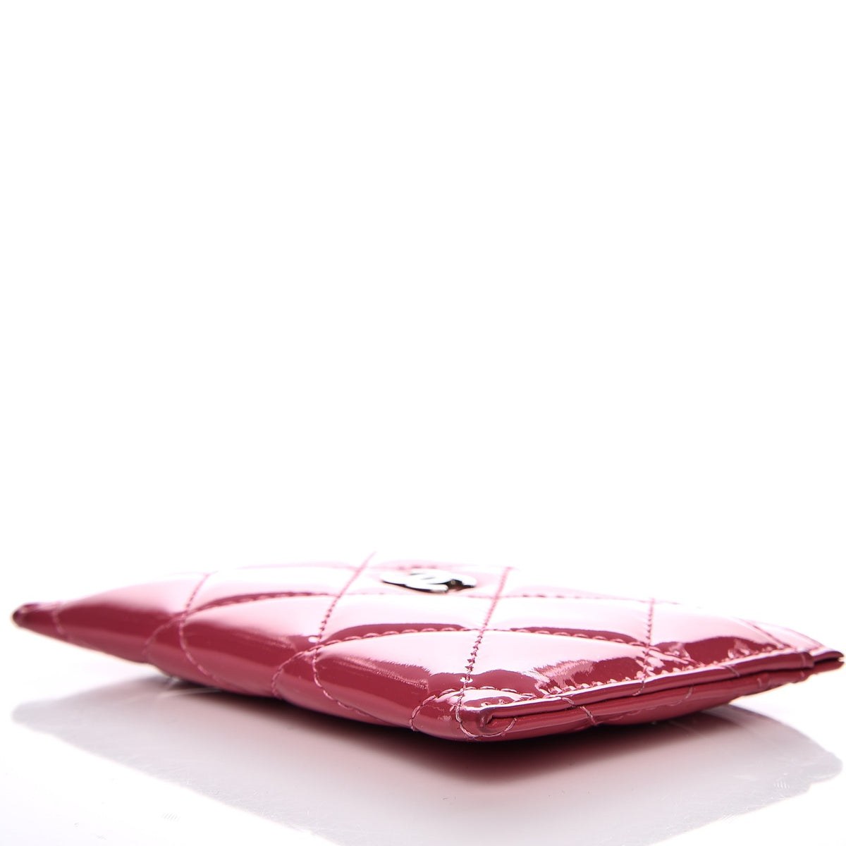 Chanel Patent Quilted Card Holder Fuchsia 12 of 14