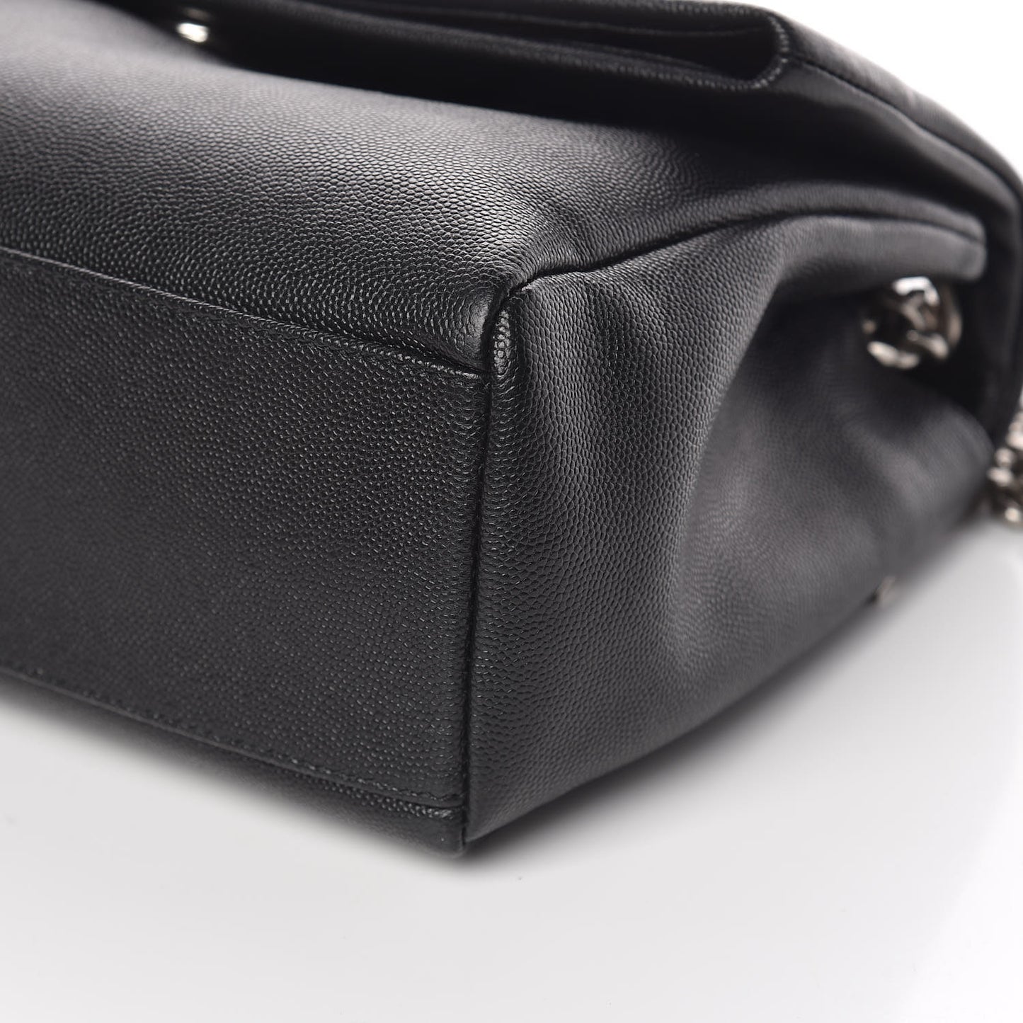 Grain De Poudre Medium West Hollywood Monogram Fold-Over Black