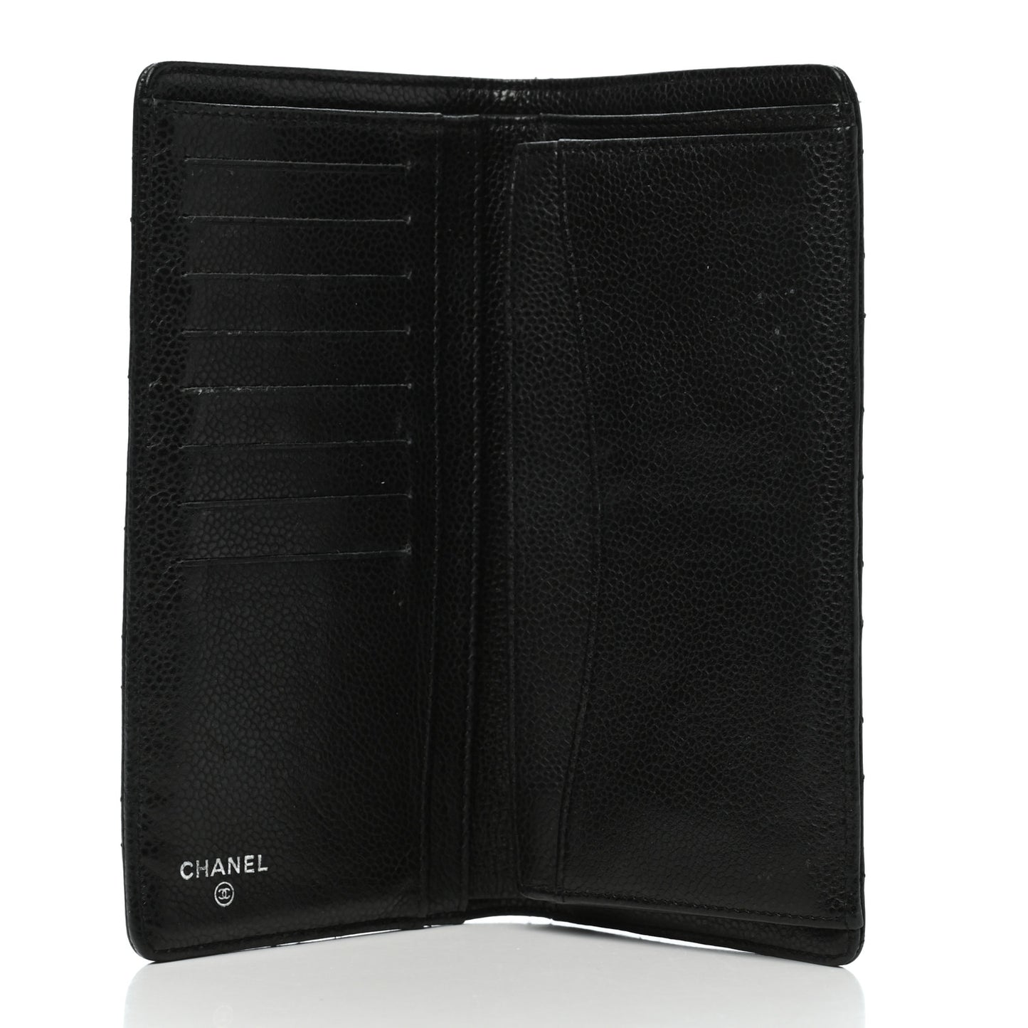Caviar Quilted Yen Wallet Black