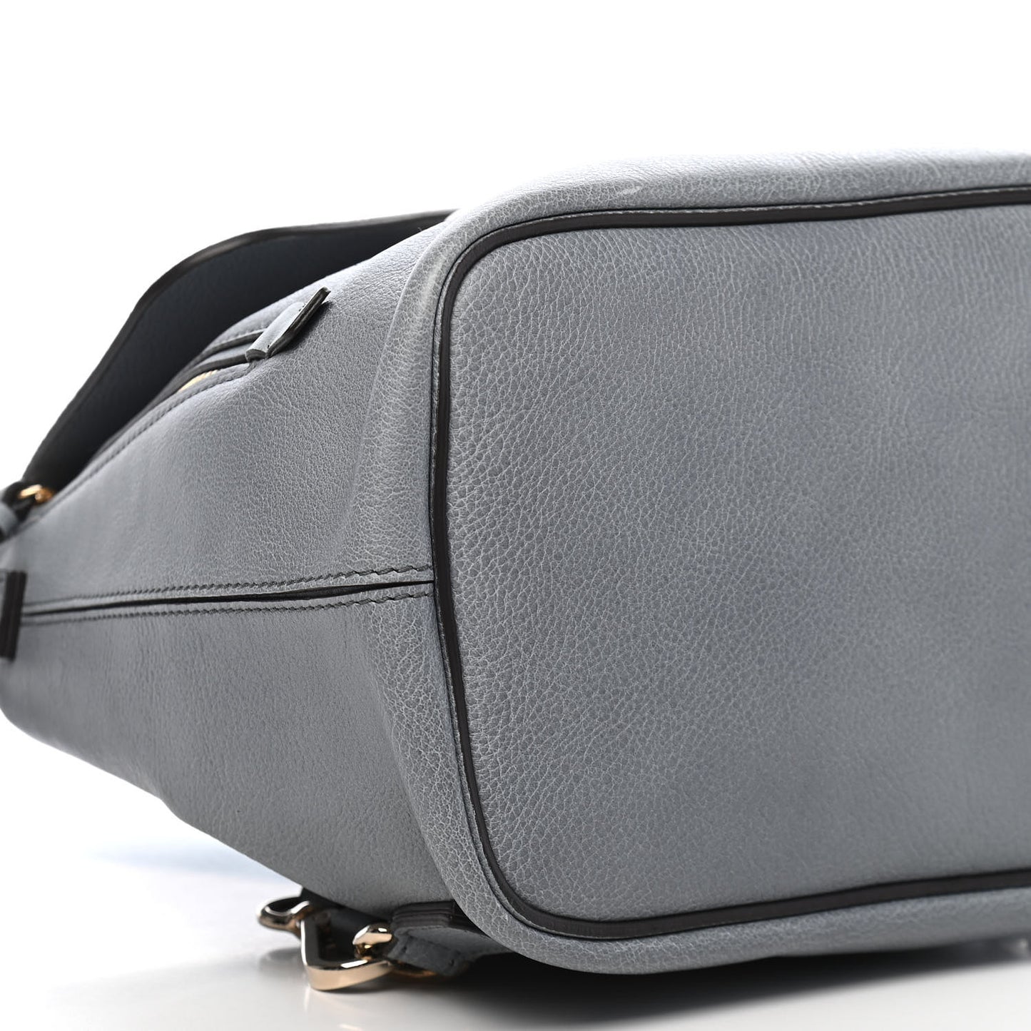 Suede Calfskin Small Faye Backpack Cloudy Blue